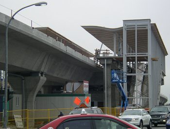 Outbound platform of Aberdeen Station.