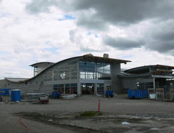 Templeton Station and its flowing rooflines.
