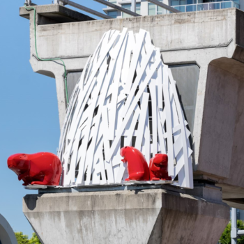 Image of: SkyDam Art Installation by Nathan Lee