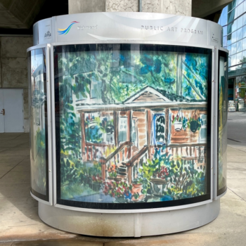 Image of: No.3 Road Art Columns Program – Aberdeen Art Installation by Susan Viccars