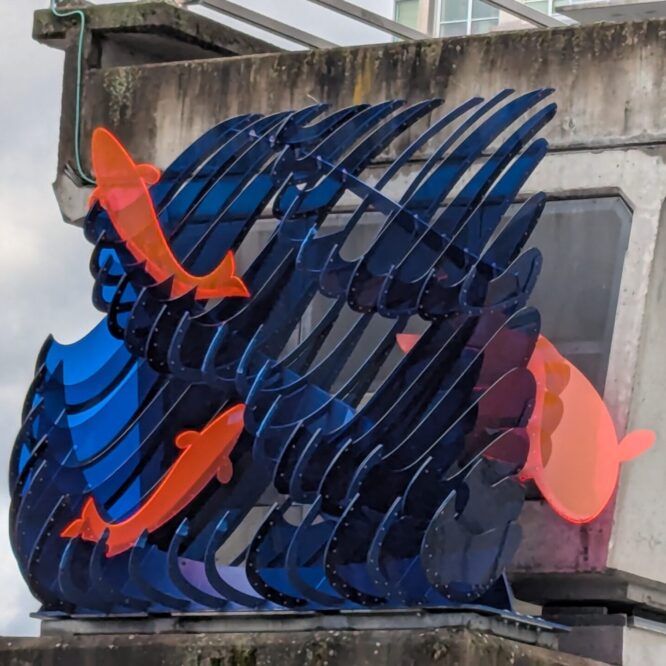 Photo: of an art installation called Tales In Currents