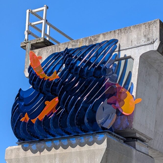 Photo: of an art installation called Tales In Currents